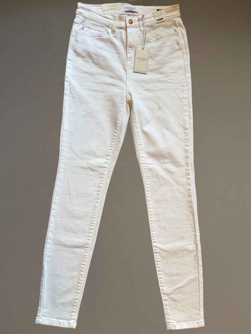 NWT Judy Blue White High Waist Skinny Jeans Size 5/27 Stretch - Picture 4 of 8